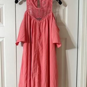 Sequin Hearts Cold Shoulder Pink Women's Size Large Dress